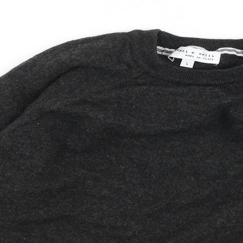 Giovani & Belli Boys Grey Round Neck  Polyester Pullover Jumper Size L  Pullover