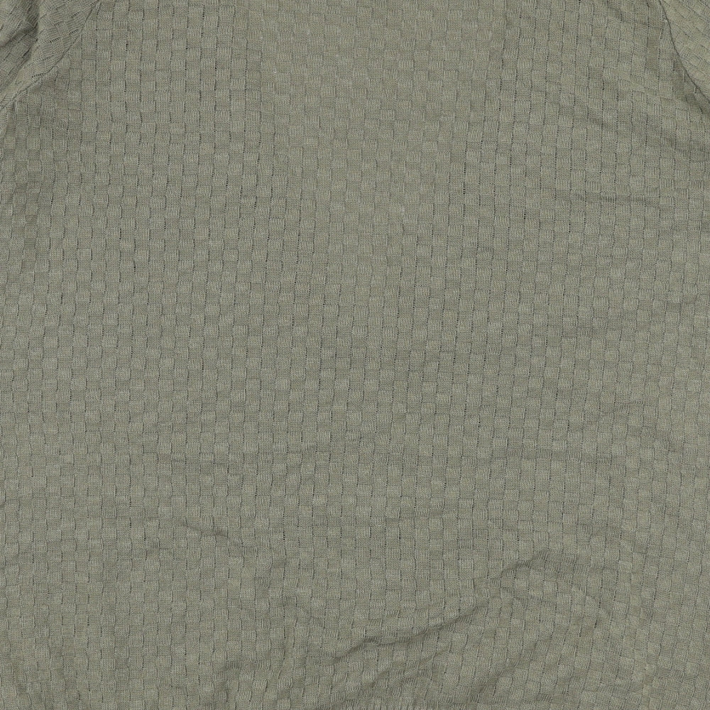 George Womens Green V-Neck  Cotton Cardigan Jumper Size 20