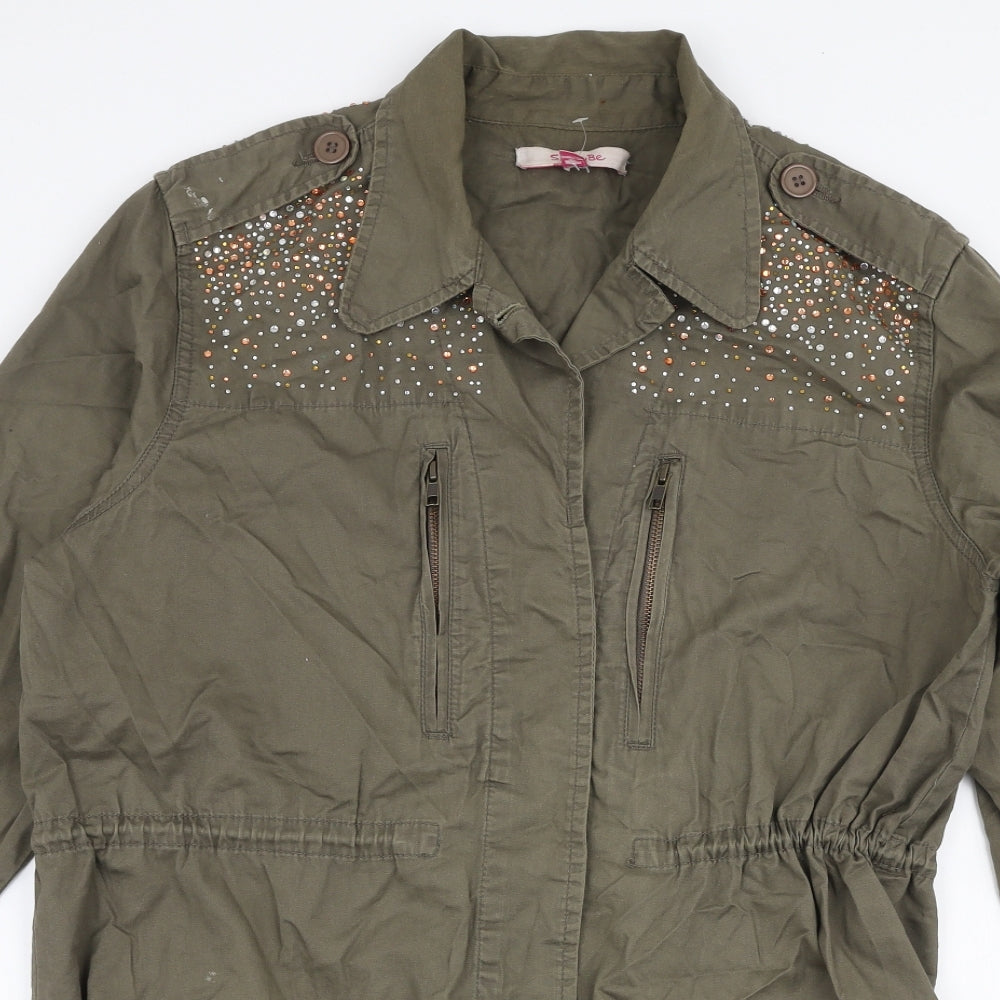 Simply Be Womens Green   Jacket  Size 18  Zip