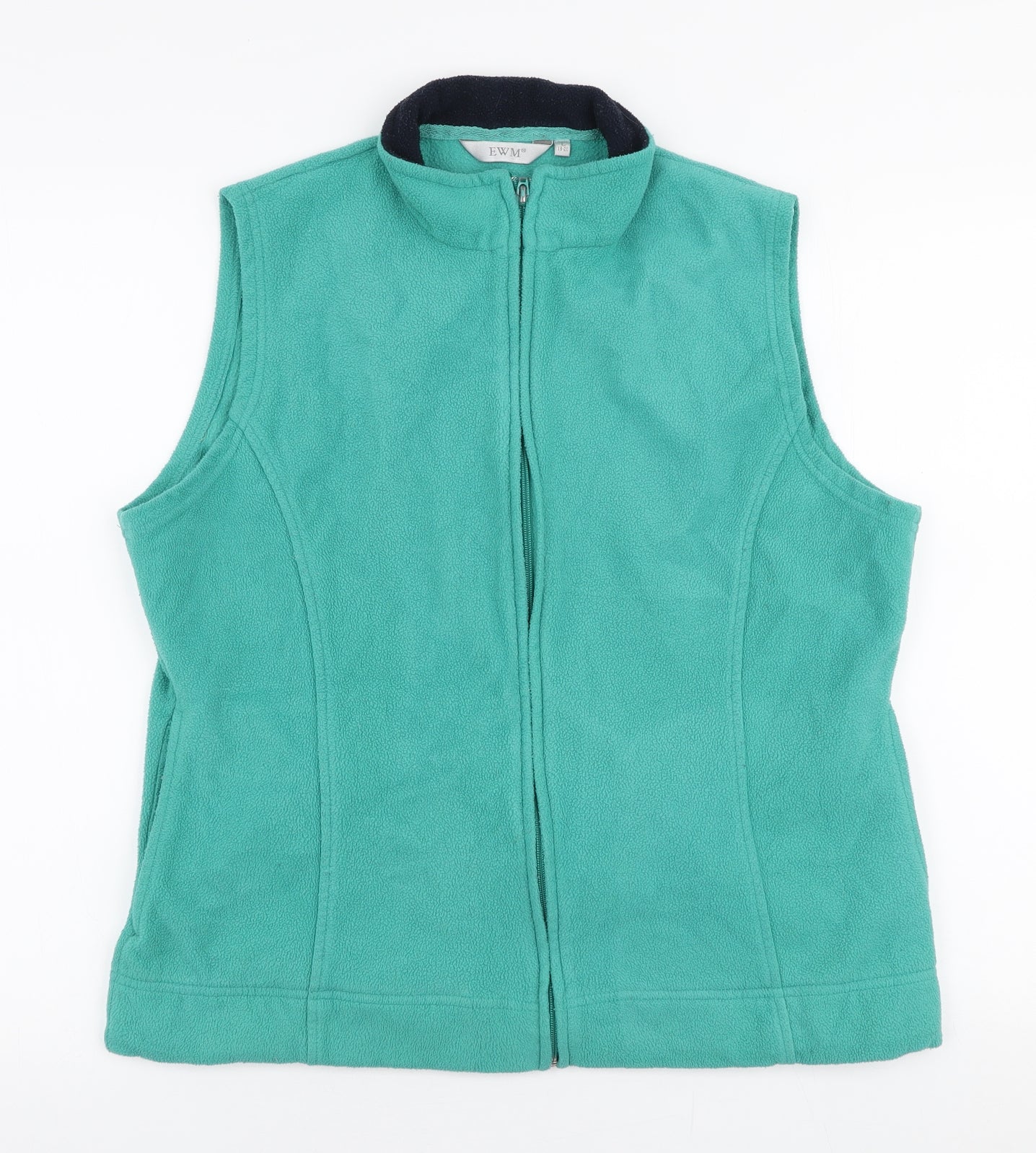 Edinburgh Woolen Mill Womens Green   Gilet Jacket Size L  Zip