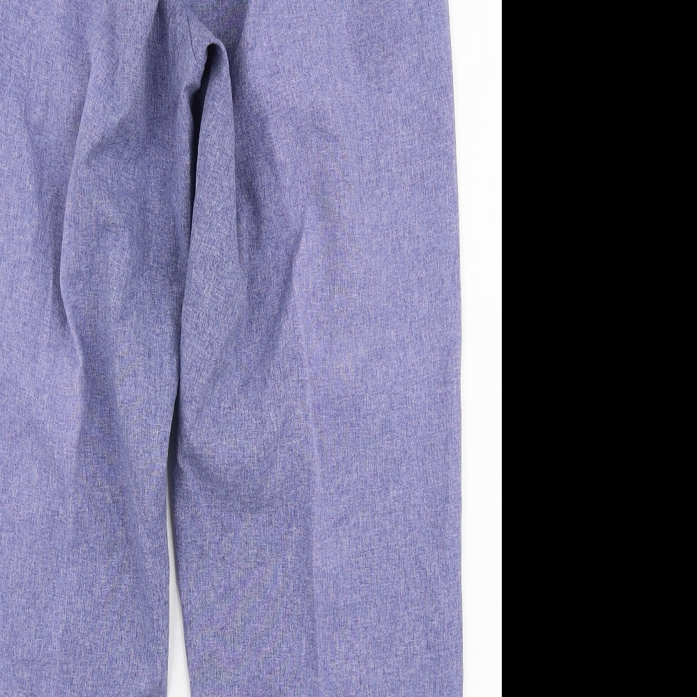 Bonmarche Womens Blue  Polyester Trousers  Size 16 L27 in Regular