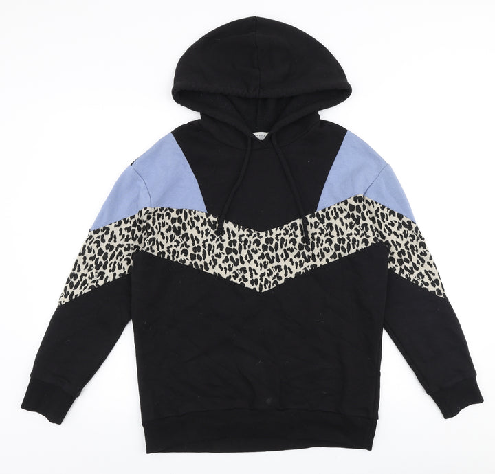 Papaya Womens Multicoloured Animal Print Polyester Pullover Hoodie Size S  Pullover