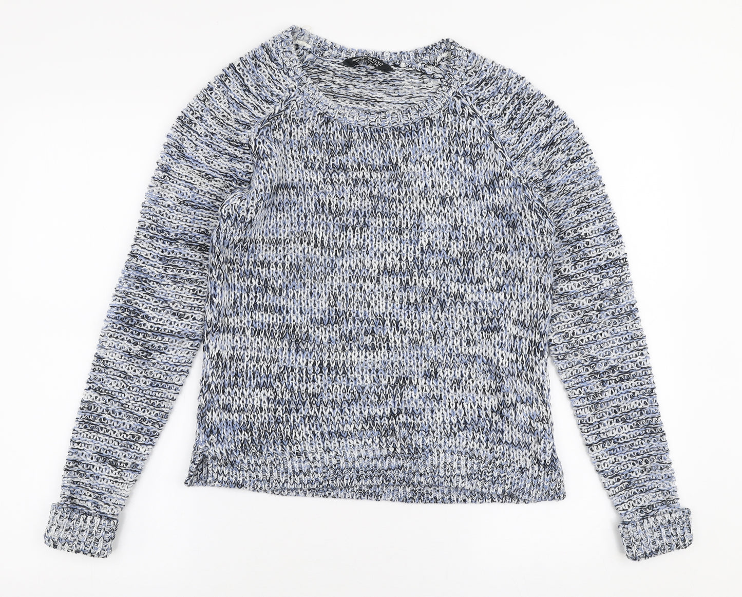 Select Womens Multicoloured Round Neck  Acrylic Pullover Jumper Size 10