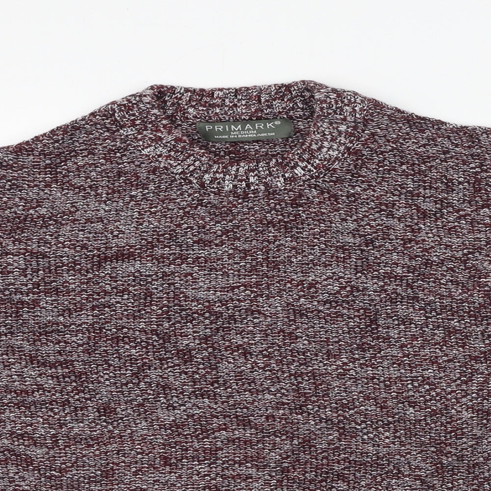 Primark Mens Purple  Cotton Pullover Sweatshirt Size M