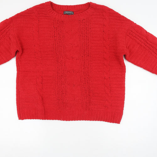 Primark Womens Red  Polyester Pullover Sweatshirt Size L  Pullover