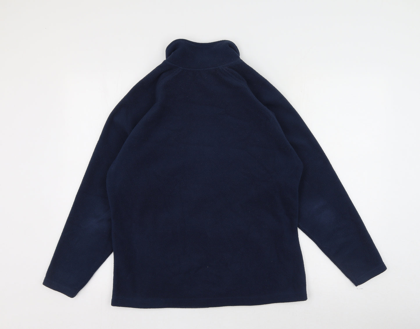 Tru collection  Mens Blue High Neck  Polyester Full Zip Jumper Size L
