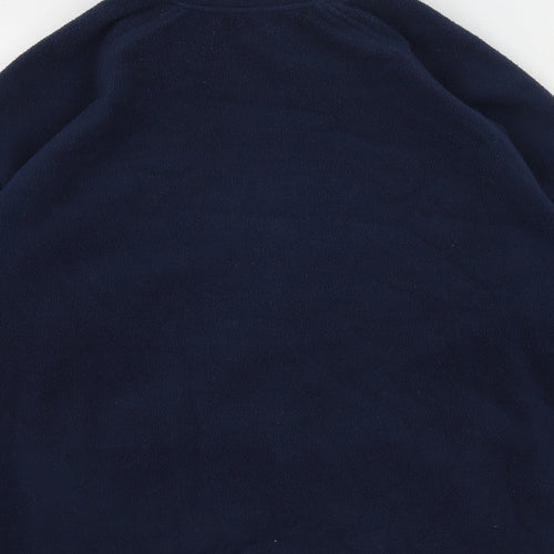 Tru collection  Mens Blue High Neck  Polyester Full Zip Jumper Size L