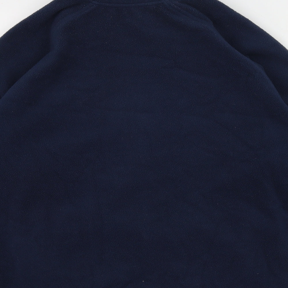 Tru collection  Mens Blue High Neck  Polyester Full Zip Jumper Size L