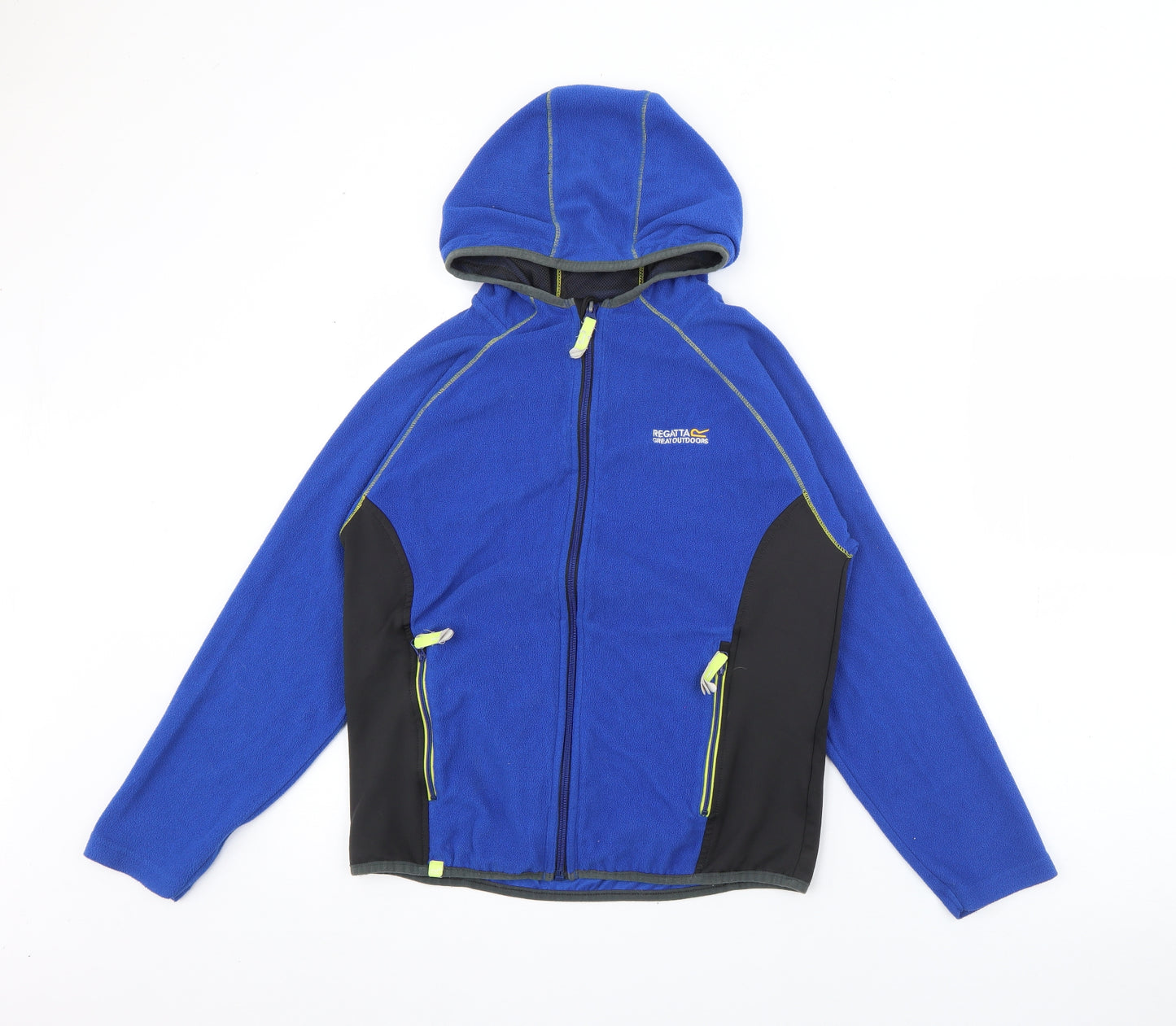 Regatta Boys Blue  Polyester Full Zip Hoodie Size 11-12 Years  Zip