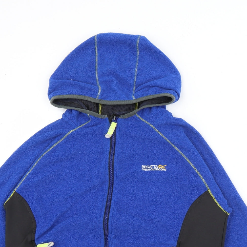 Regatta Boys Blue  Polyester Full Zip Hoodie Size 11-12 Years  Zip