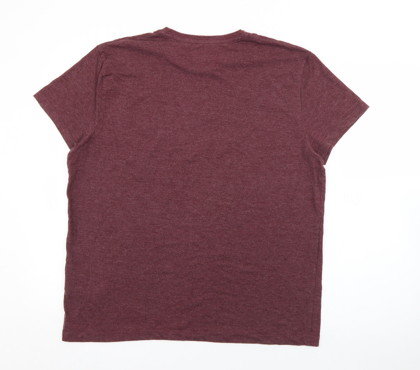 Primark Womens Purple  Cotton Basic T-Shirt Size L Crew Neck - Harlem