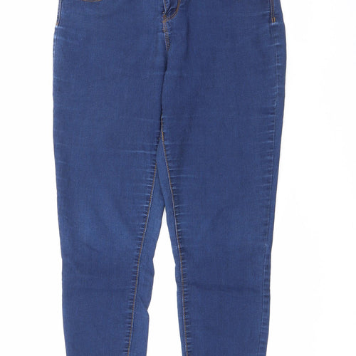 Denim Co Womens Blue  Cotton Skinny Jeans Size 10 L26 in Regular