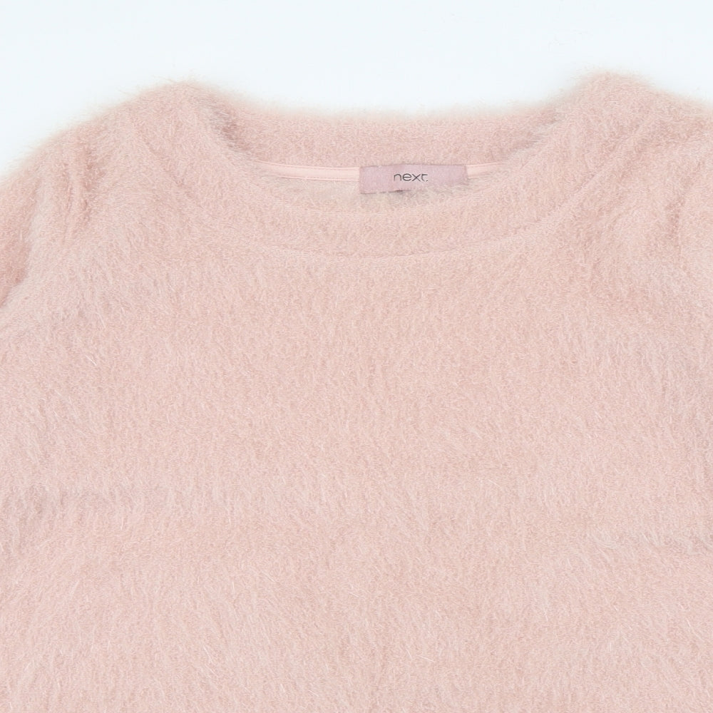 NEXT Womens Pink Crew Neck  Polyester Pullover Jumper Size 12