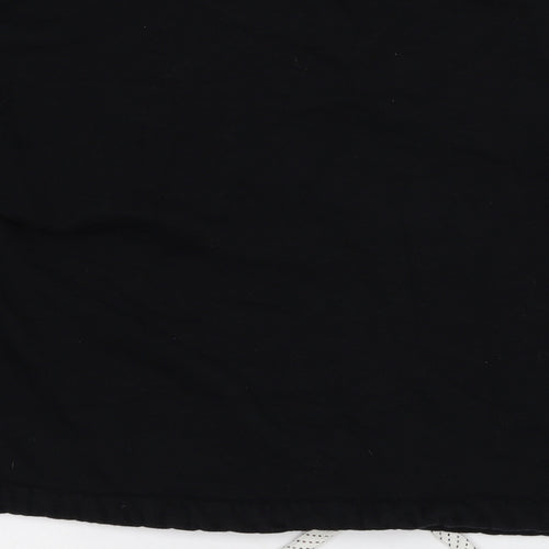 Marks and Spencer Girls Black  Cotton Pullover Sweatshirt Size 12-13 Years  Pullover - Future