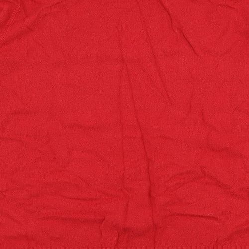 `marks Womens Red Round Neck  Viscose Pullover Jumper Size 20