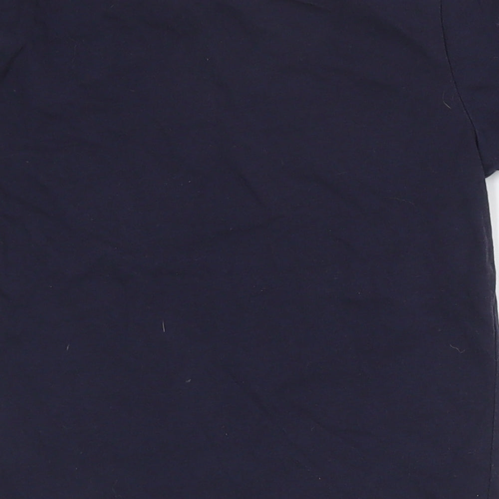 Primark Boys Blue  100% Cotton Basic T-Shirt Size 3-4 Years Round Neck Pullover