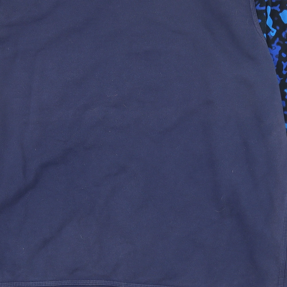 Nike Mens Blue Camouflage Cotton Pullover Sweatshirt Size XL