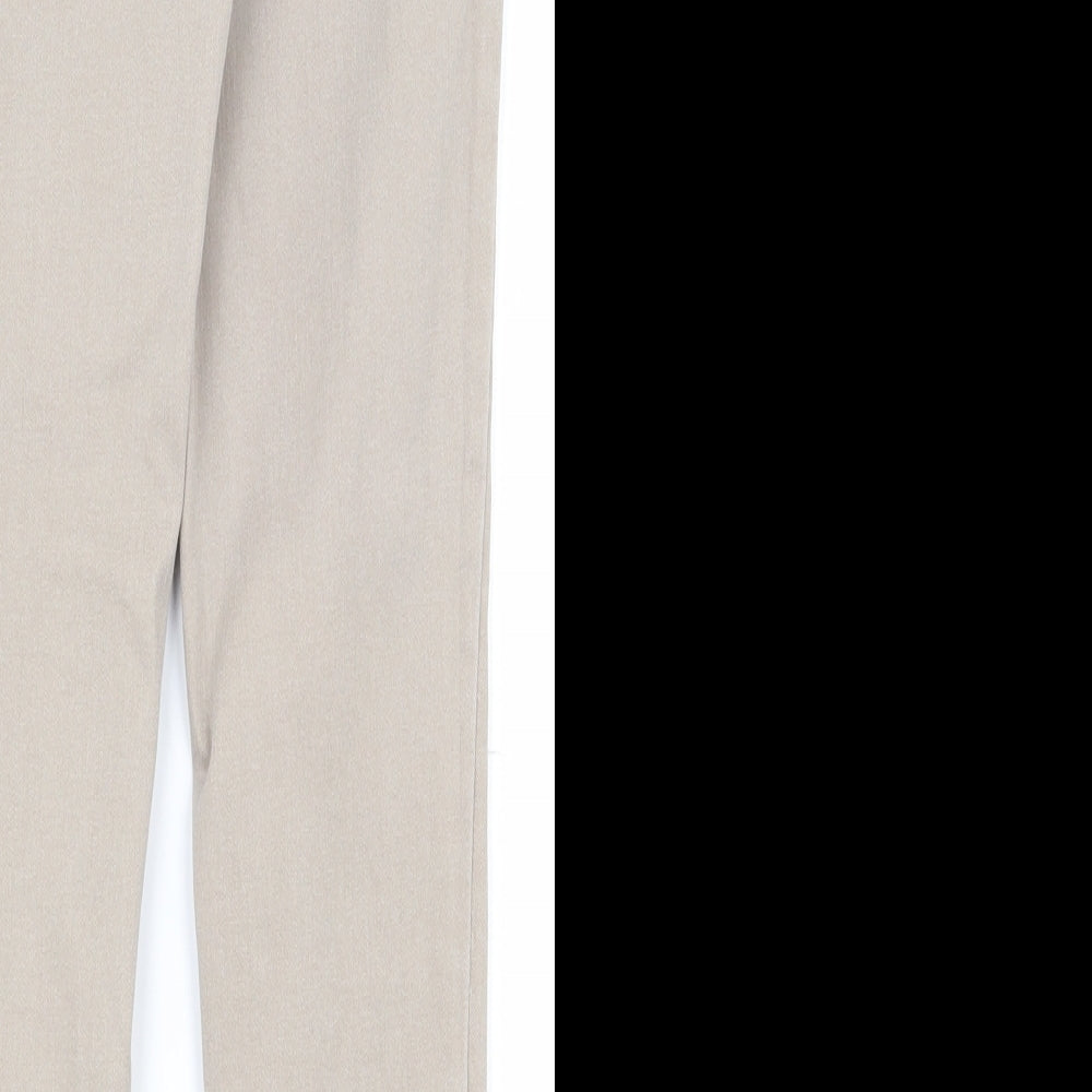 New Look Womens Beige  Cotton Skinny Jeans Size 10 L23.5 in Regular Zip