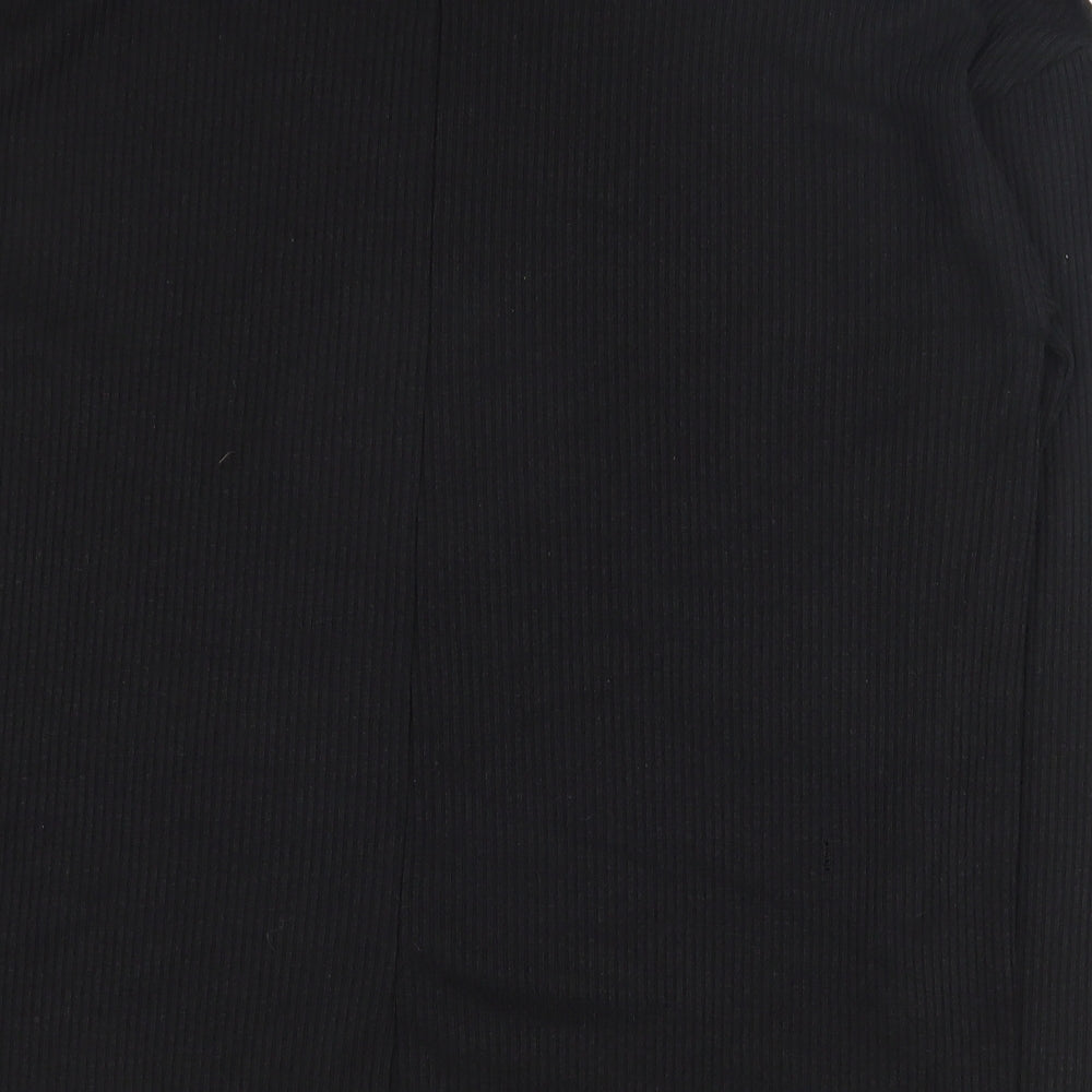 Papaya Womens Black  Polyester Basic T-Shirt Size 18 Round Neck