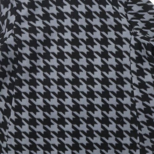Bob Marcke Womens Multicoloured Houndstooth  Overcoat Coat Size L  Button