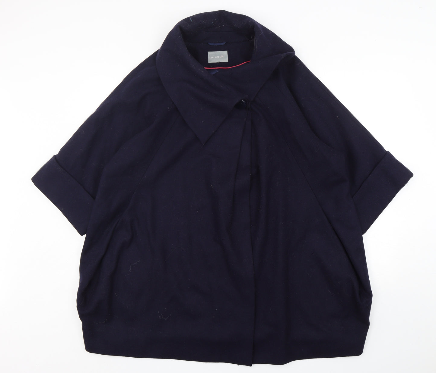 Per Una  Womens Blue   Overcoat Coat Size 20  Snap