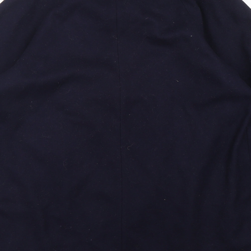 Per Una  Womens Blue   Overcoat Coat Size 20  Snap