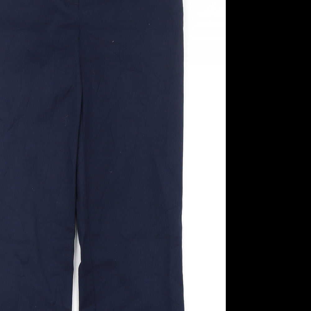 Ann Taylor  Womens Blue  Cotton Trousers  Size 6 L31 in Regular