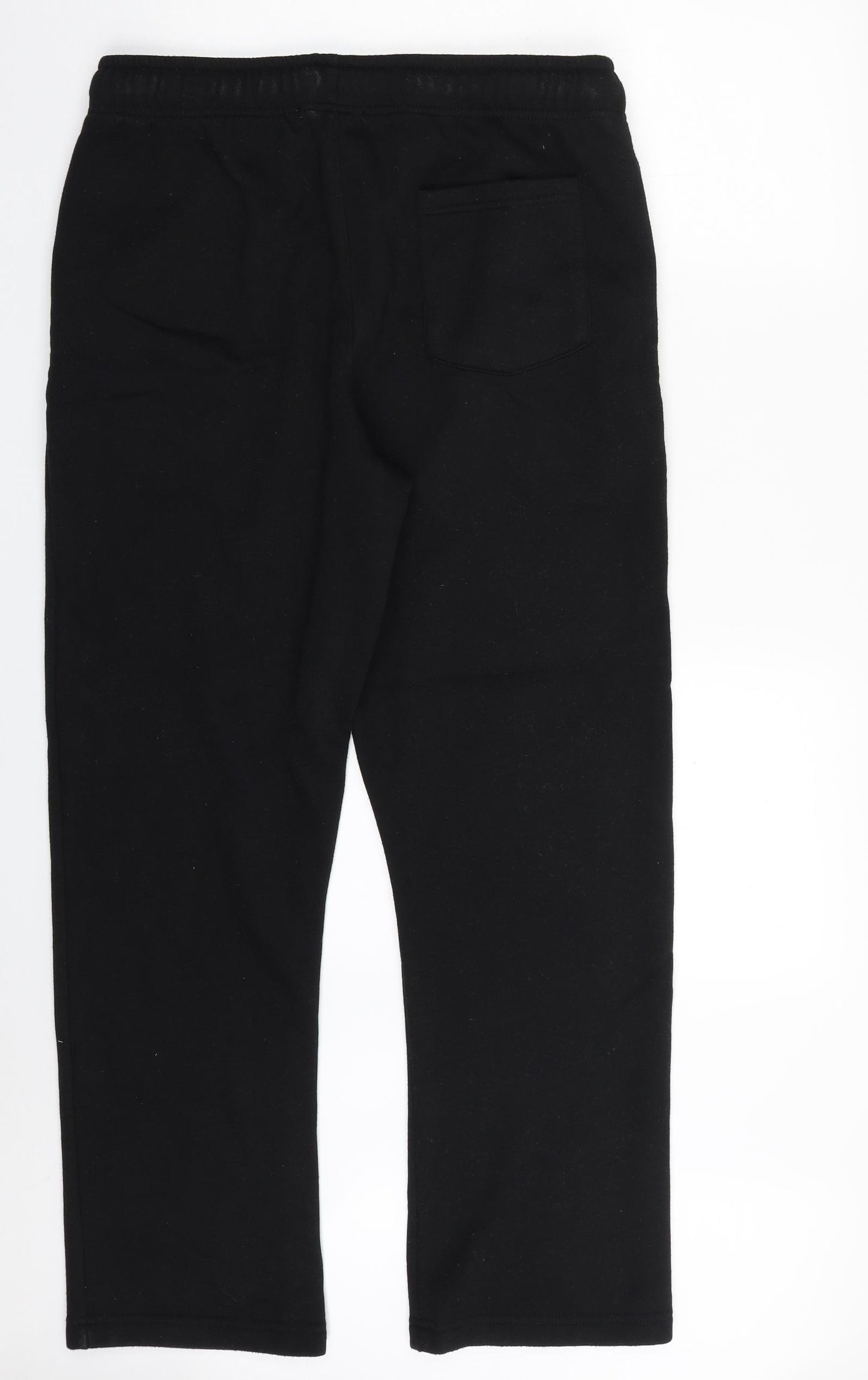 Dunnes Stores Mens Black  Polyester Sweatpants Trousers Size L L30 in Regular Drawstring