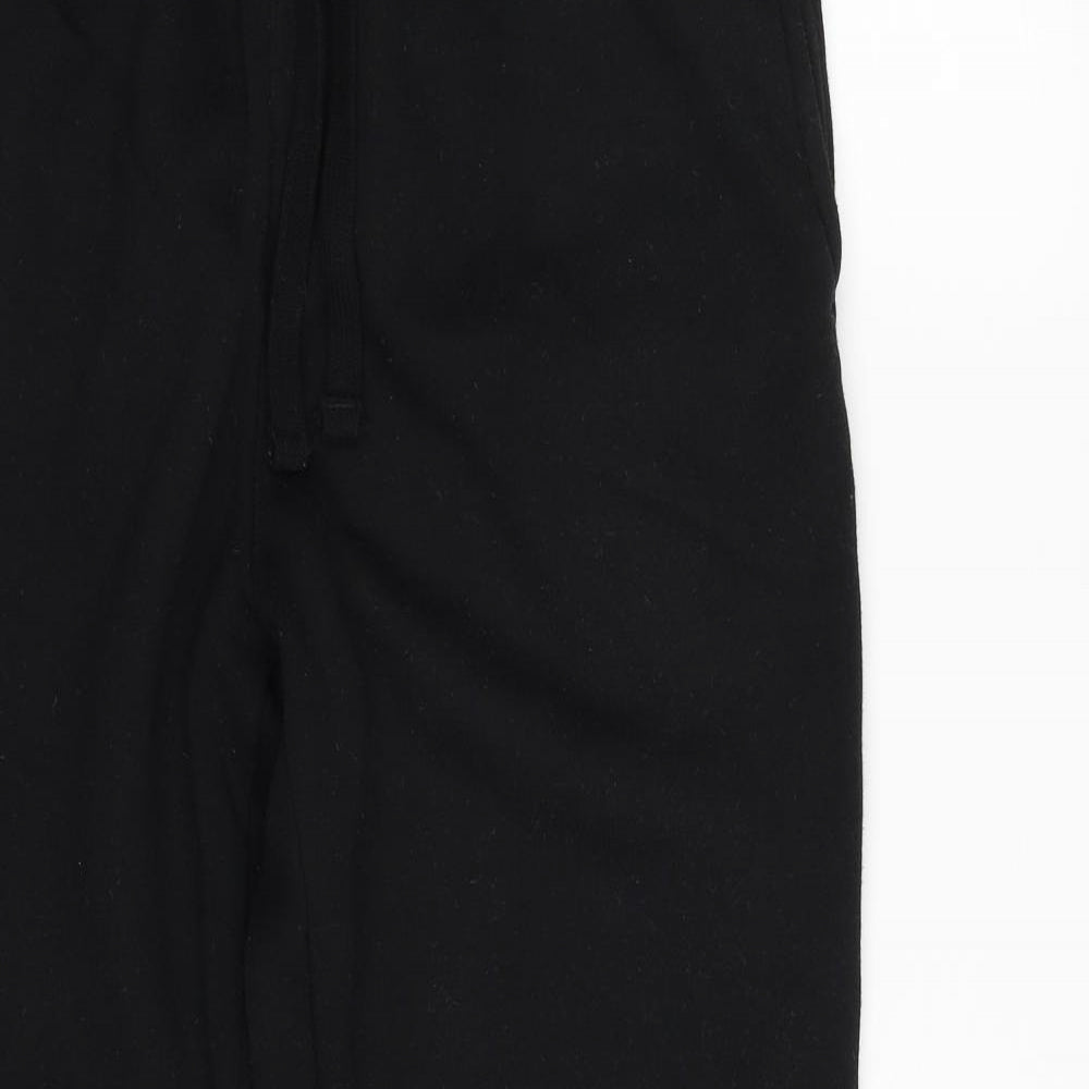 Dunnes Stores Mens Black  Polyester Sweatpants Trousers Size L L30 in Regular Drawstring