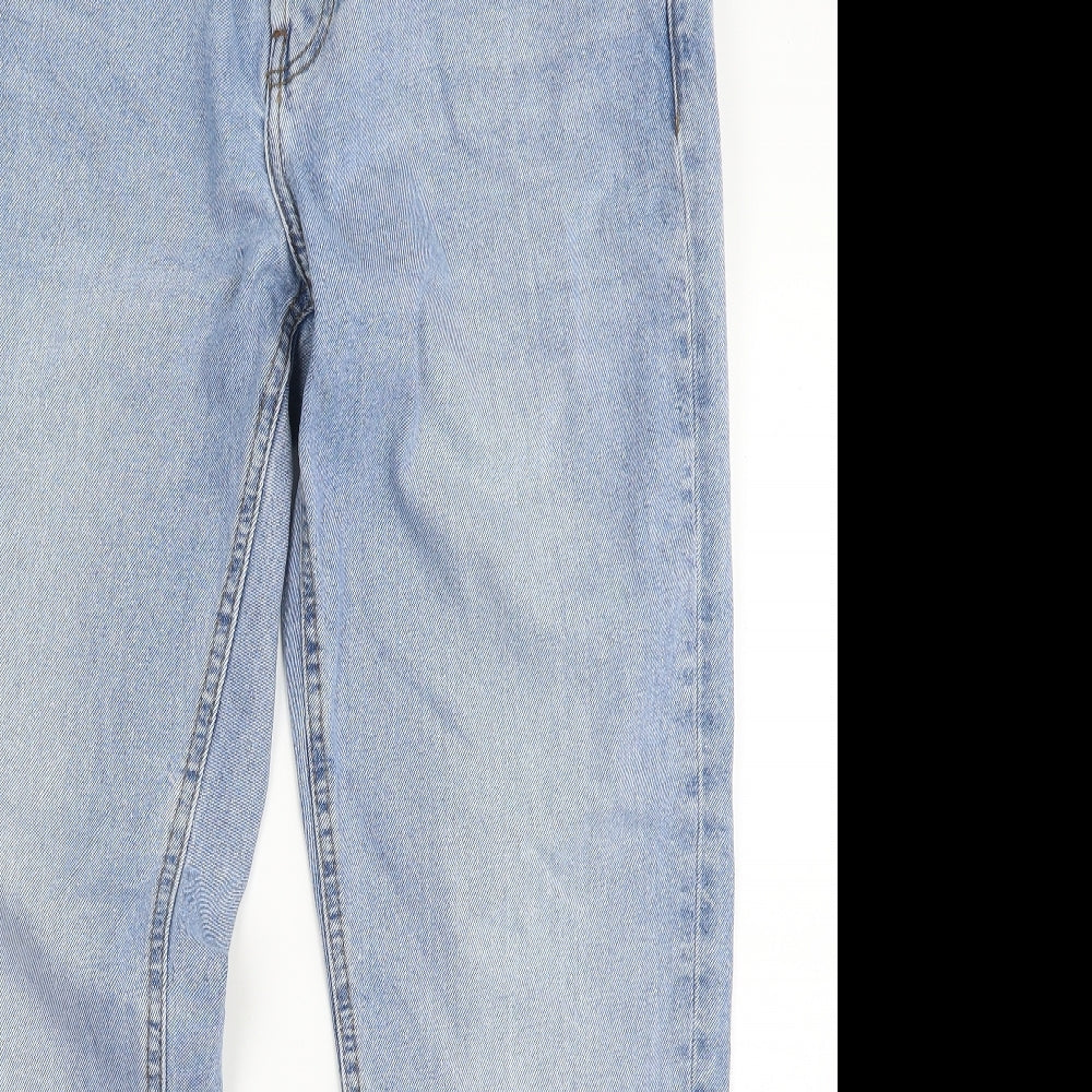 ASOS Mens Blue  Cotton Tapered Jeans Size 34 in L32 in Regular Button