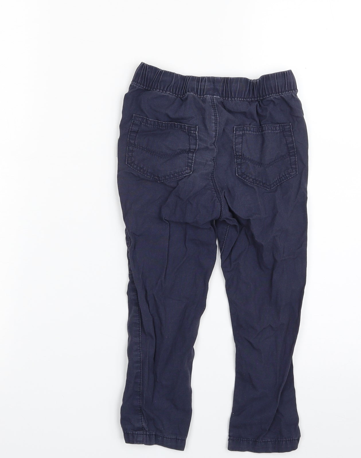 George Boys Blue  100% Cotton Chino Trousers Size 2-3 Years  Regular