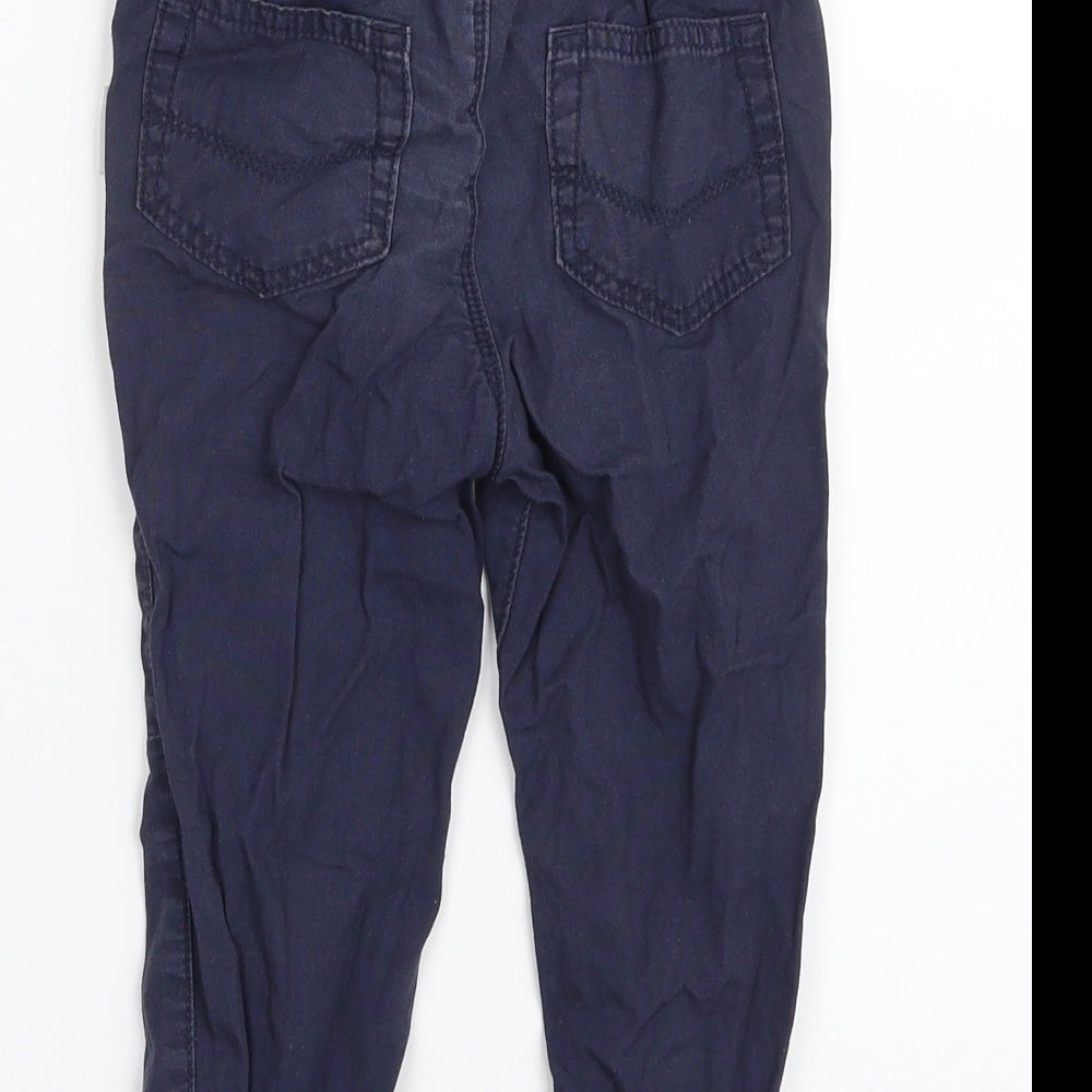George Boys Blue  100% Cotton Chino Trousers Size 2-3 Years  Regular