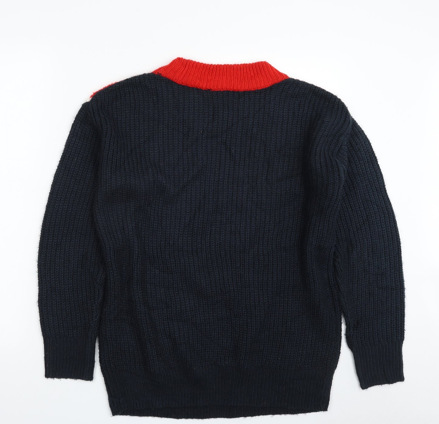 H&M Womens Multicoloured Crew Neck  Acrylic Pullover Jumper Size XS