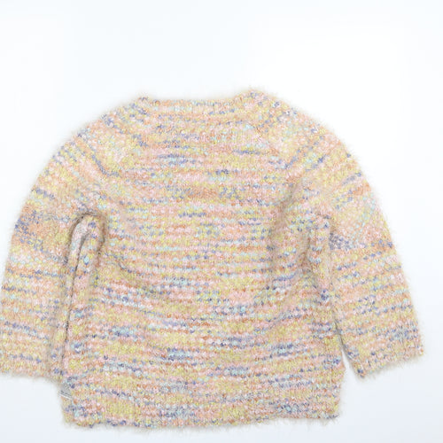 Miss Selfridge Womens Multicoloured Crew Neck  Polyester Pullover Jumper Size 8