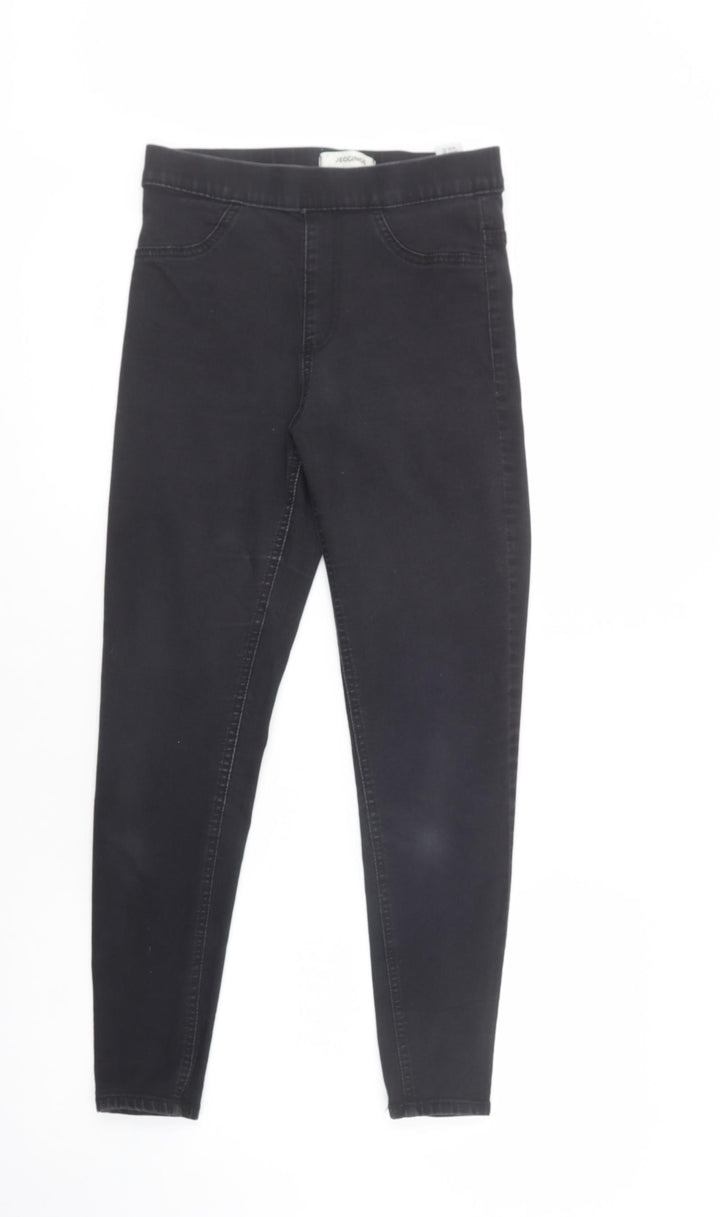 Marks and Spencer Womens Black  Cotton Jegging Jeans Size 8 L26 in Regular