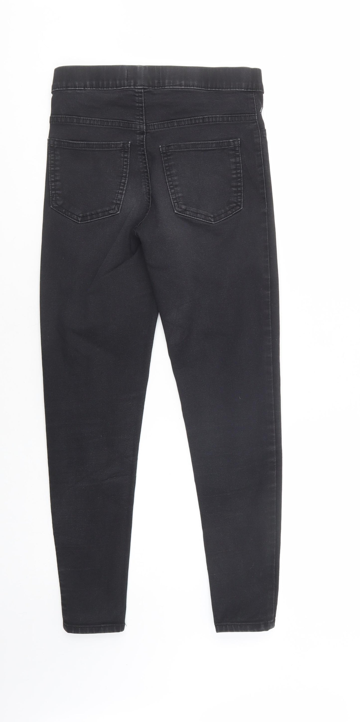 Marks and Spencer Womens Black  Cotton Jegging Jeans Size 8 L26 in Regular