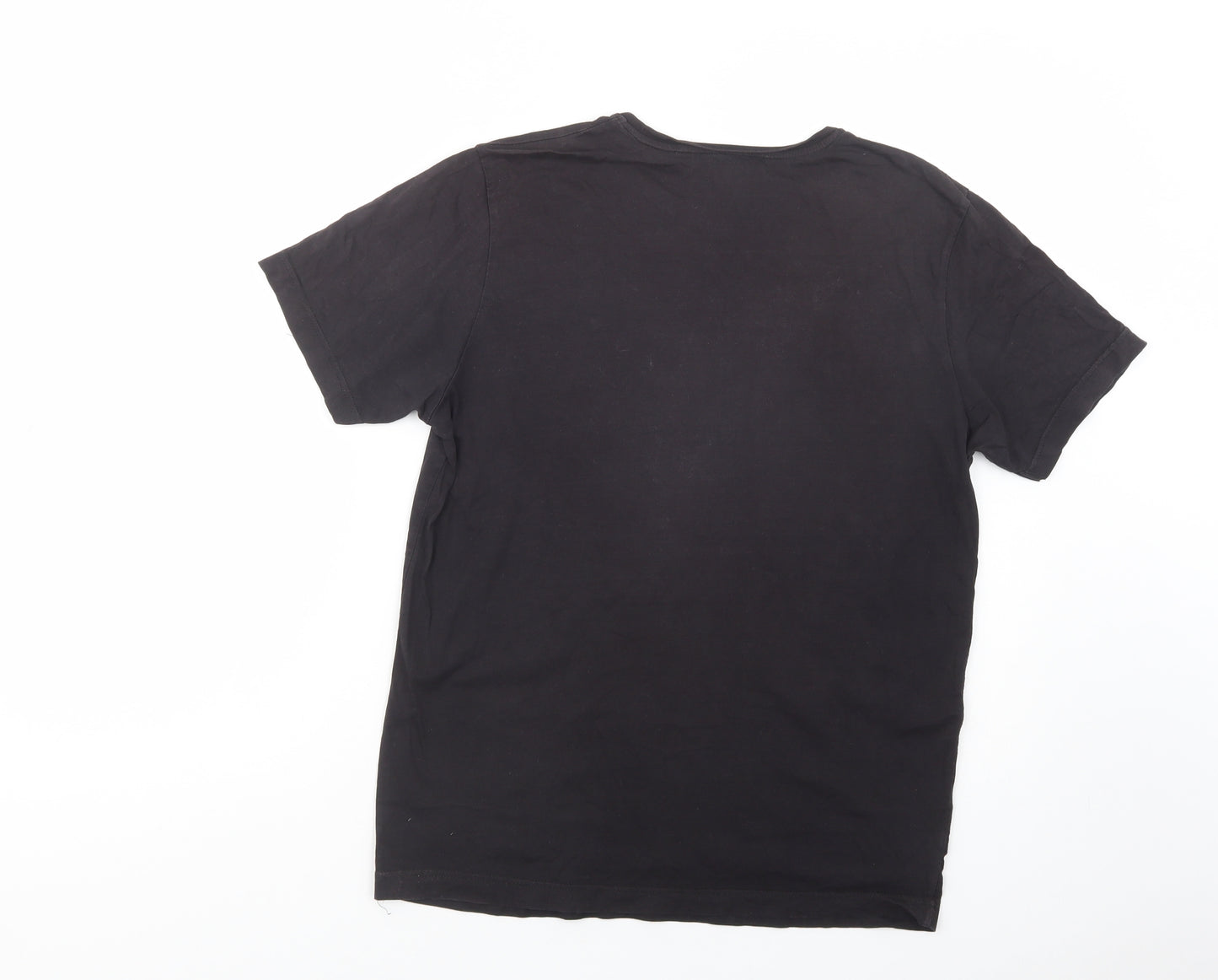 Paul Smith Womens Black  Cotton Basic T-Shirt Size L Crew Neck - London