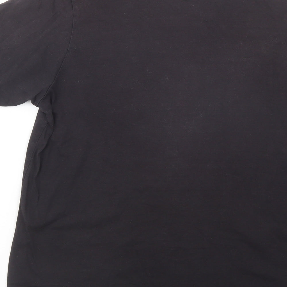 Paul Smith Womens Black  Cotton Basic T-Shirt Size L Crew Neck - London