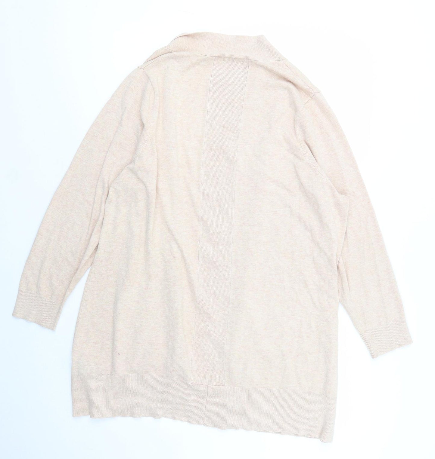 Evans Womens Pink V-Neck  Viscose Cardigan Jumper Size 22