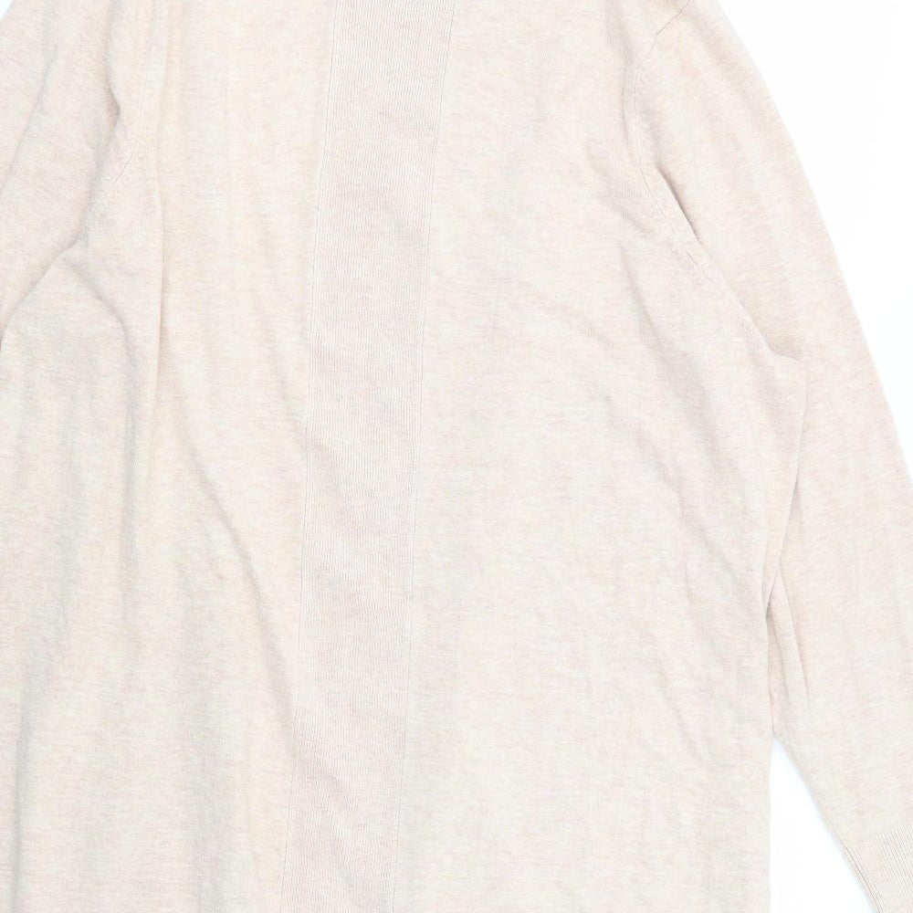 Evans Womens Pink V-Neck  Viscose Cardigan Jumper Size 22
