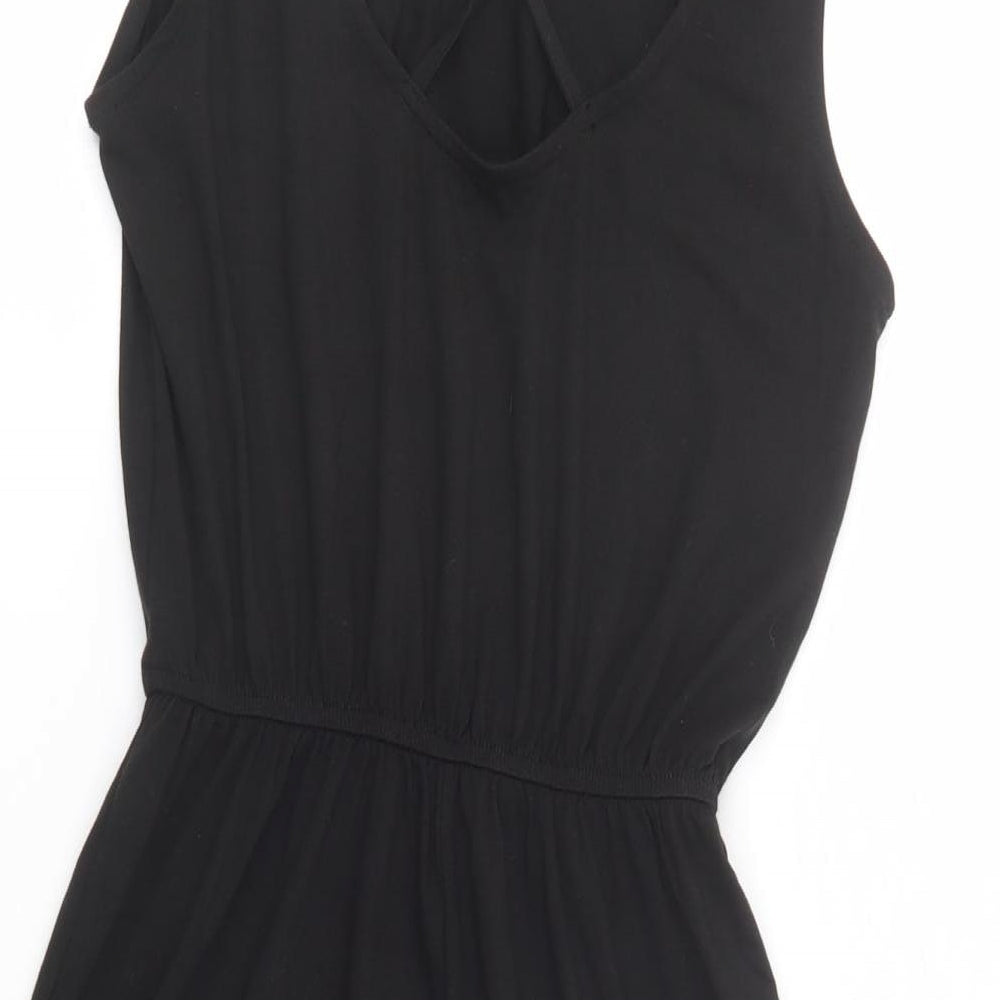 George Womens Black  Polyester Fit & Flare  Size S  Scoop Neck Pullover