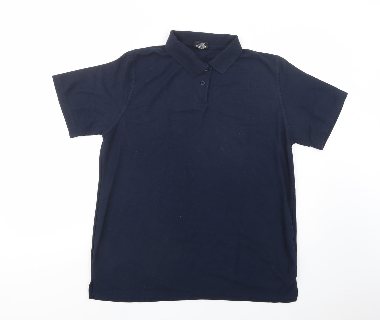 Pro RTX Mens Blue  Cotton  Polo Size XL Collared Button