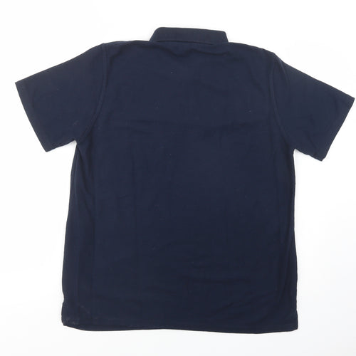 Pro RTX Mens Blue  Cotton  Polo Size XL Collared Button