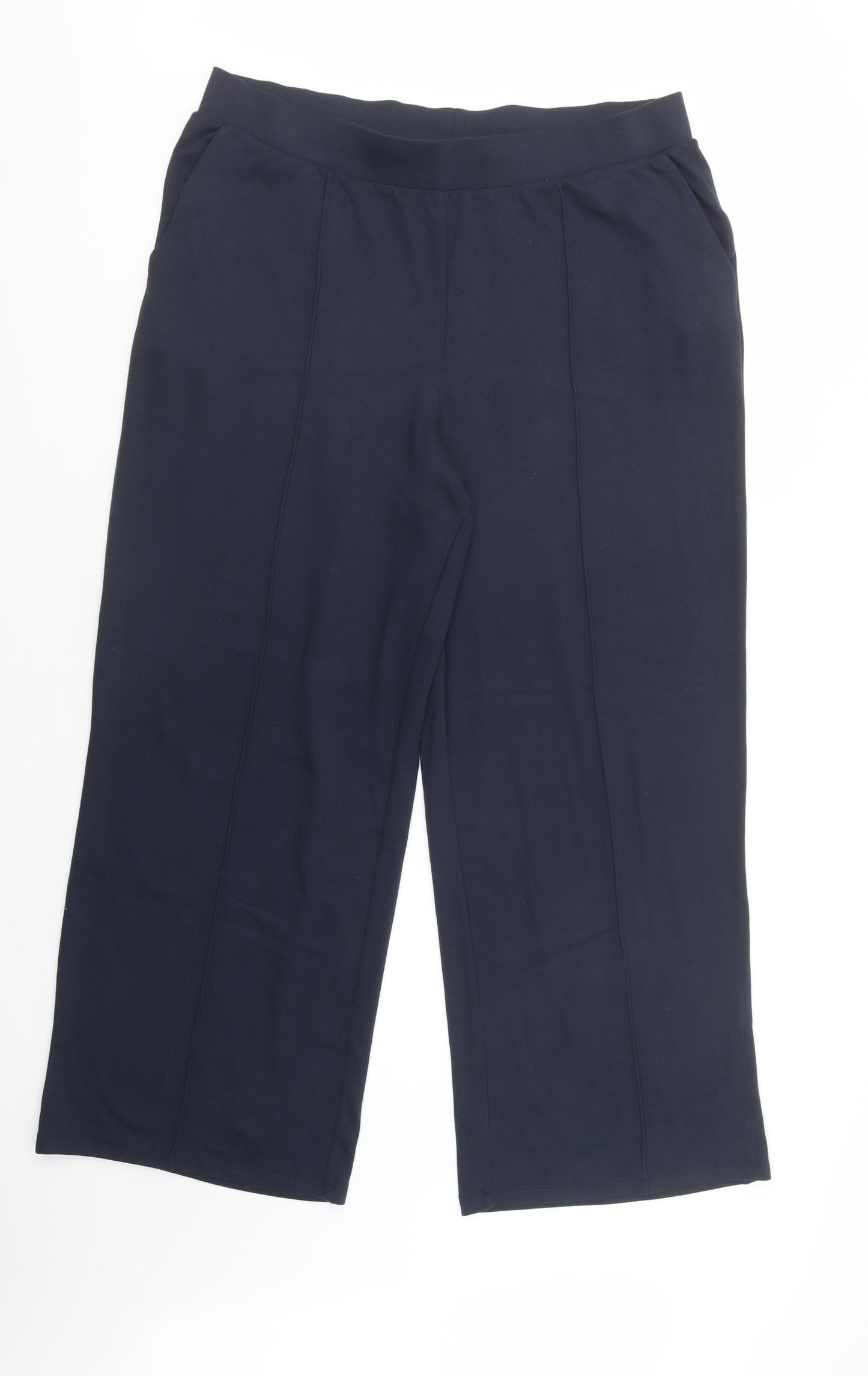 F&F Womens Blue  Polyester Jogger Trousers Size 18 L30 in Regular