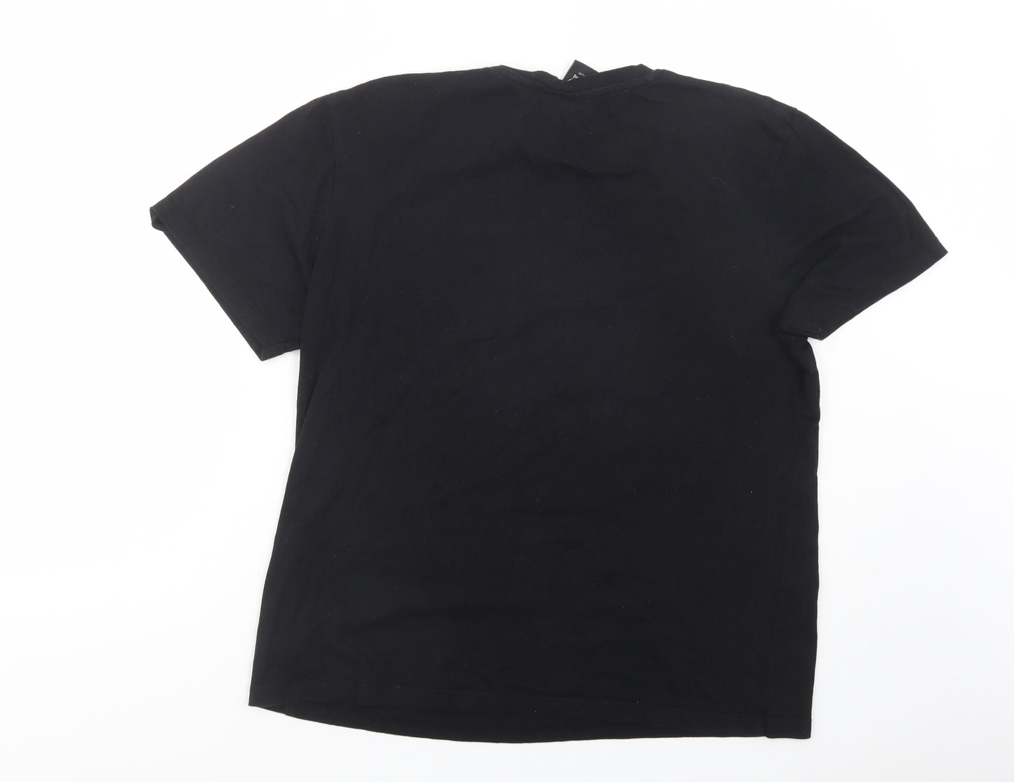 Primark Womens Black  Cotton Basic T-Shirt Size XL Crew Neck - Rick and Morty