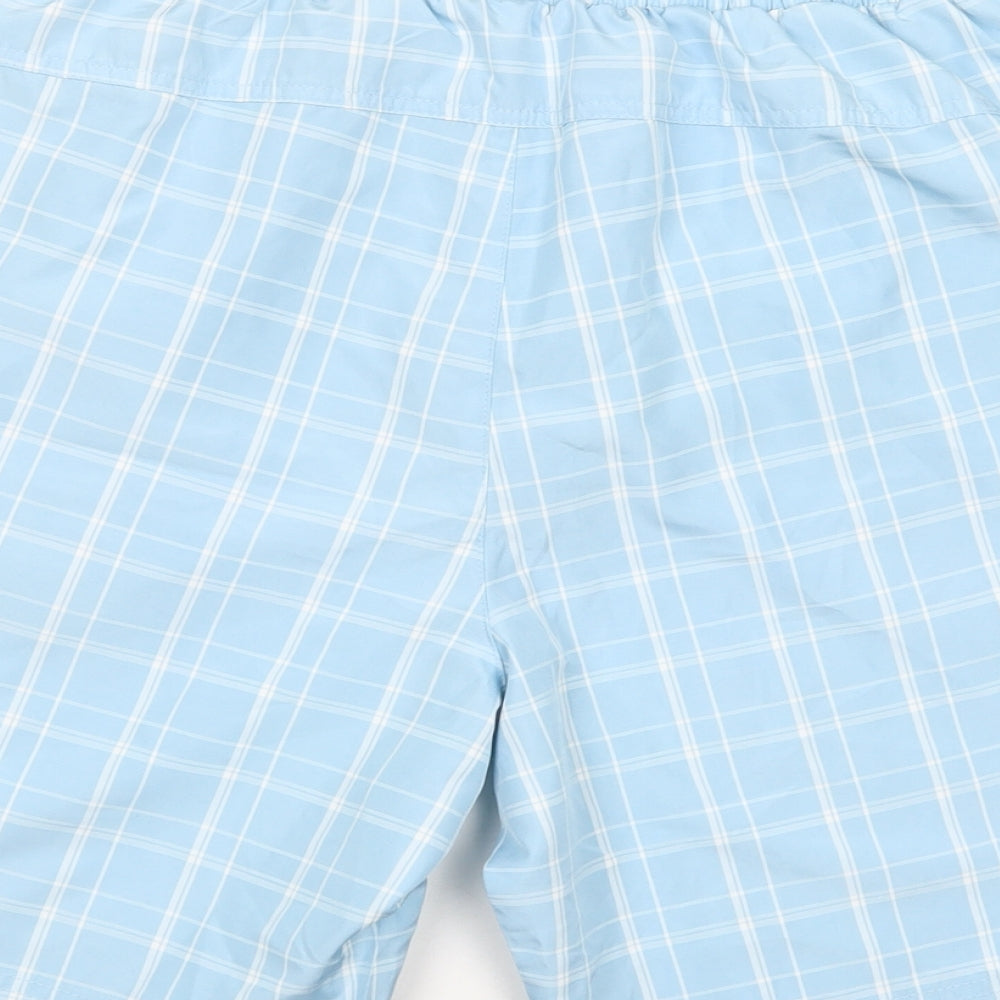 Lonsdale Mens Blue Plaid Polyester Bermuda Shorts Size M L9 in Regular