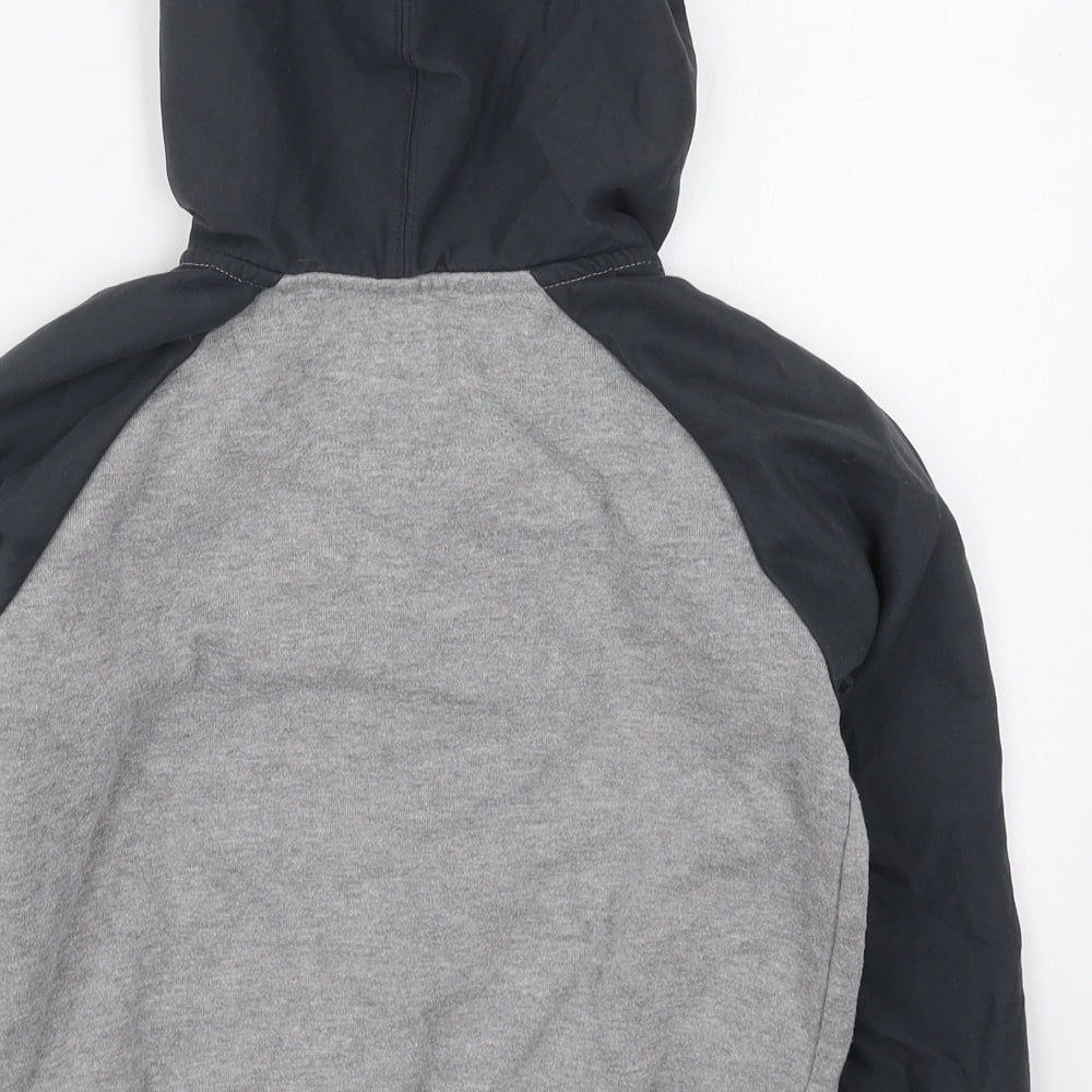 Converse Boys Grey  Cotton Full Zip Hoodie Size 6-7 Years  Zip