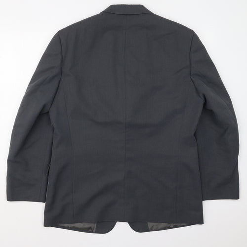Eddy Taylor Mens Grey  Polyester Jacket Suit Jacket Size 42