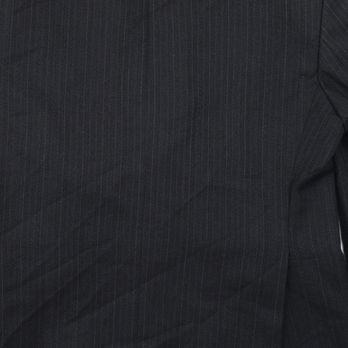 HR Tailoring Mens Grey Striped Wool Jacket Suit Jacket Size 42