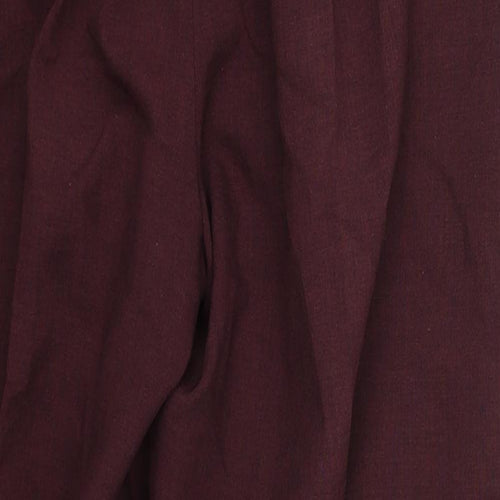 Kira Womens Purple  Polyester Trousers  Size 14 L25 in Regular